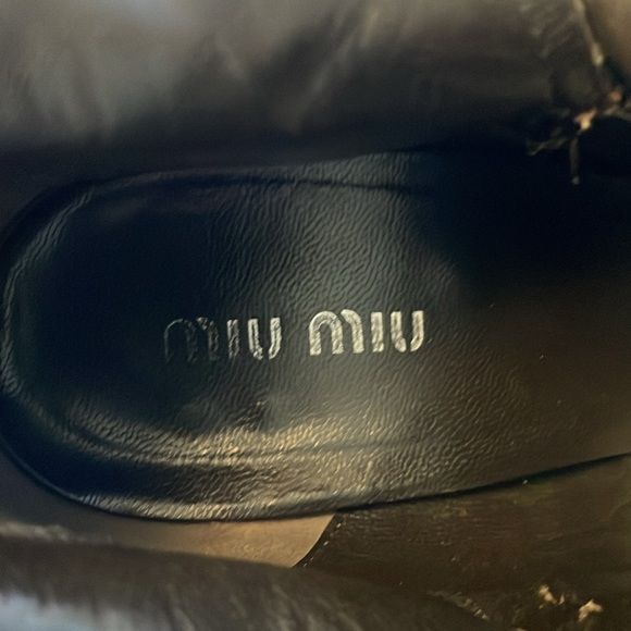 Miu Miu Leather Ankle Boots IT 39 US 9 - Picture 9 of 9
